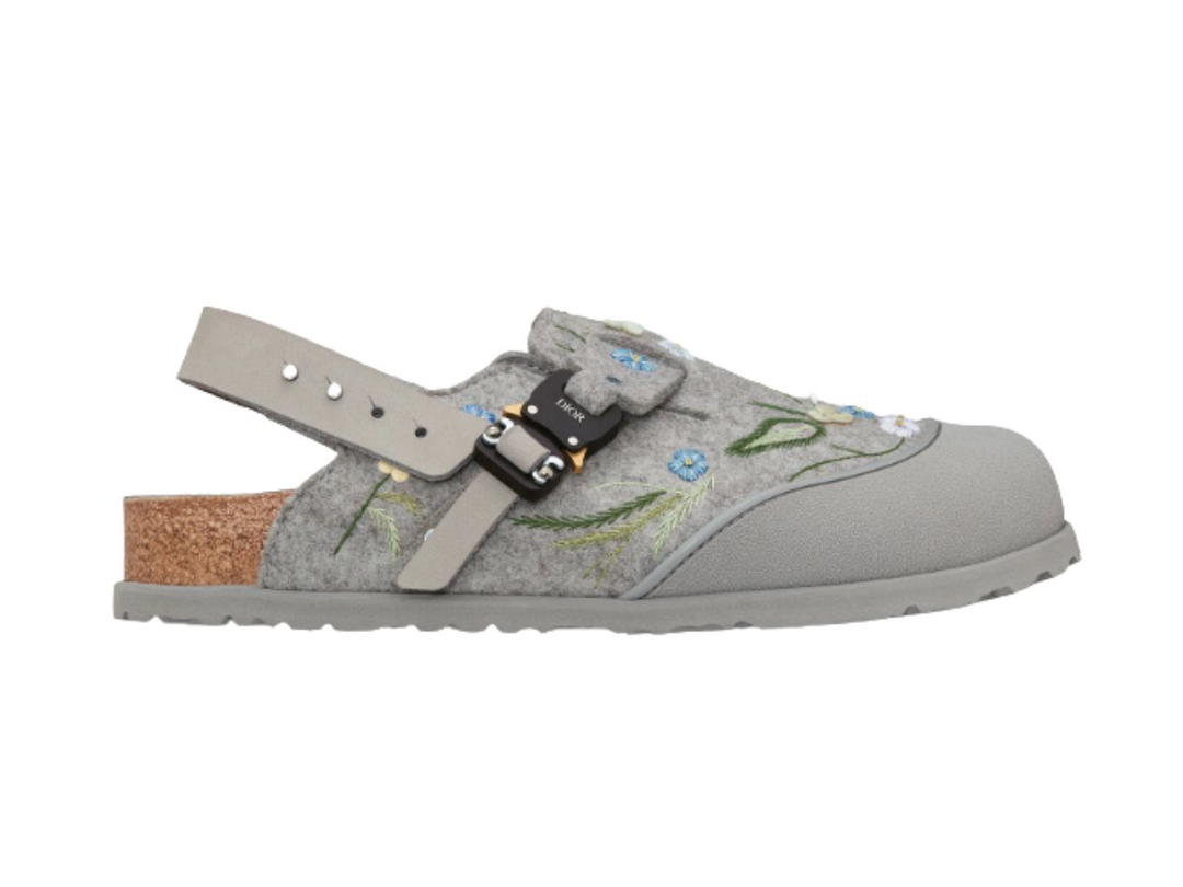 Dior Dior by Birkenstock Tokio Mule Flowers Gray