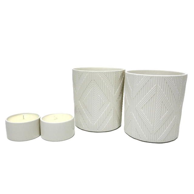 Dior Dior Candle Set Set of 2 aroma candles Miscellaneous goods Pottery White Unused - view 2