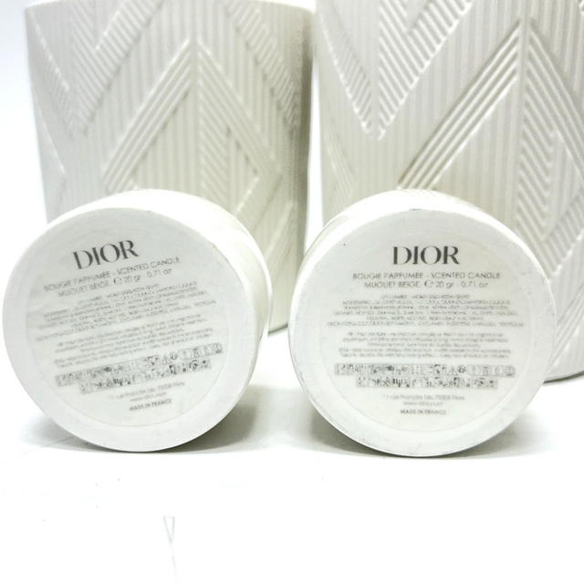 Dior Dior Candle Set Set of 2 aroma candles Miscellaneous goods Pottery White Unused - view 3