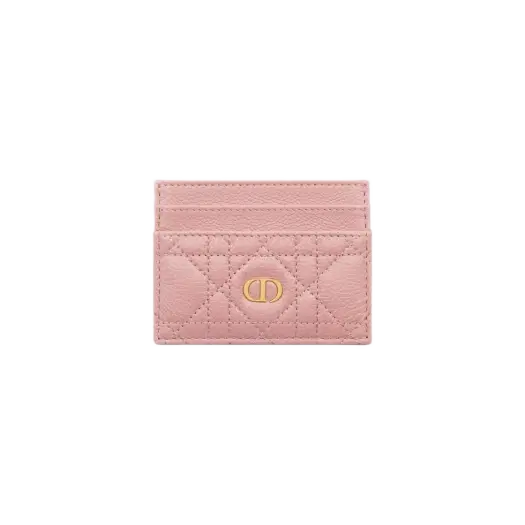 Buy Dior Caro Five-Slot Card Holder Antique Pink Supple at Sasom – Authentic and Ready to Ship