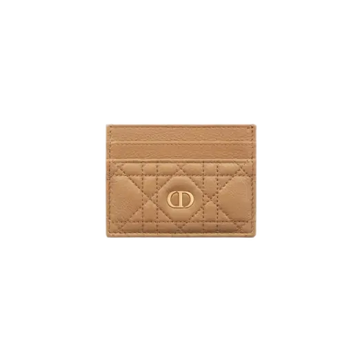 Buy Dior Caro Five Slot Card Holder Medium Tan Supple Cannage Calfskin at Sasom – Authentic and Ready to Ship