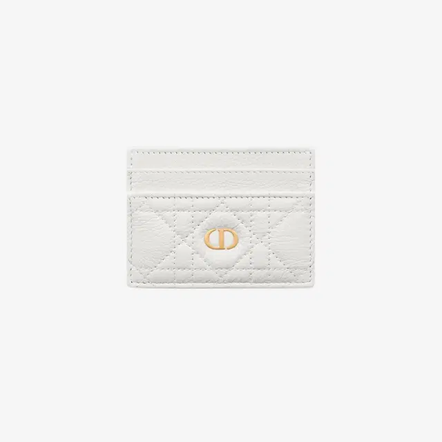 Dior Dior Caro Five Slot Card Holder Supple Cannage Calfskin Latte - view 2