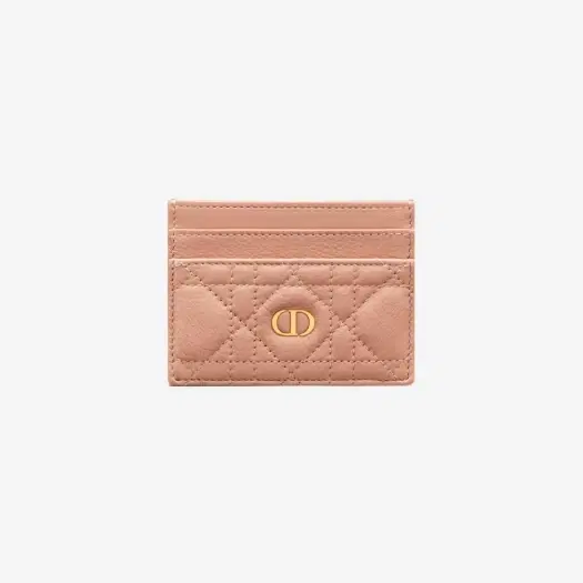 Buy Dior Caro Five Slot Card Holder Supple Cannage Calfskin Rose Des Vents at Sasom – Authentic and Ready to Ship