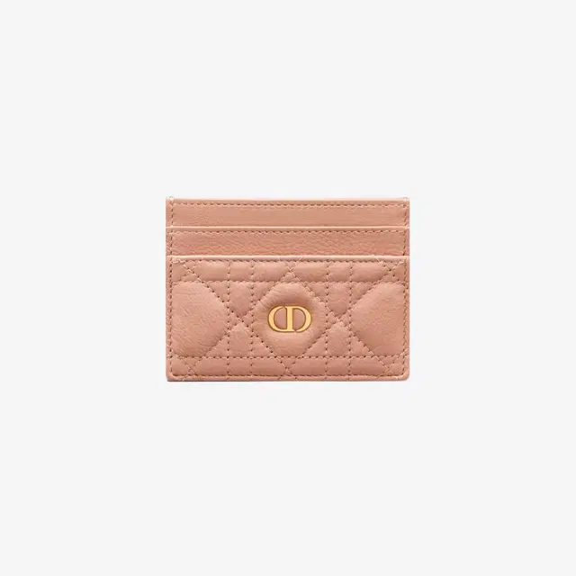 Dior Dior Caro Five Slot Card Holder Supple Cannage Calfskin Rose Des Vents - view 2