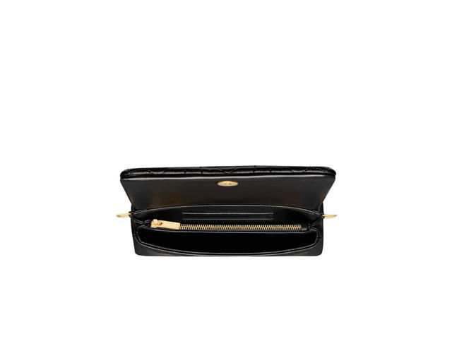 Dior Dior Caro Macrocannage Mini Bag In Black Quilted Macrocannage Calfskin - view 2