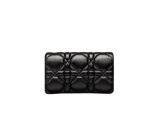 Dior Dior Caro Macrocannage Mini Bag In Black Quilted Macrocannage Calfskin - view 3