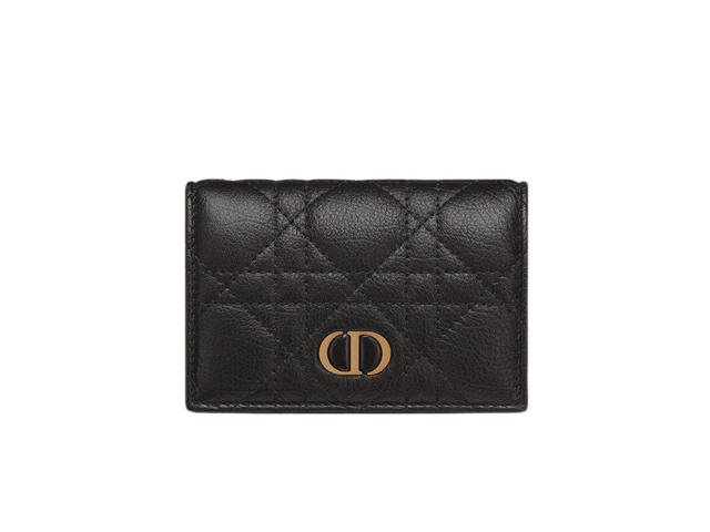 Dior Dior Caro XS Wallet Black Supple Cannage Calfskin - view 1