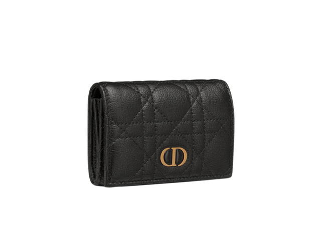 Dior Dior Caro XS Wallet Black Supple Cannage Calfskin - view 2