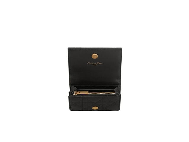 Dior Dior Caro XS Wallet Black Supple Cannage Calfskin - view 3