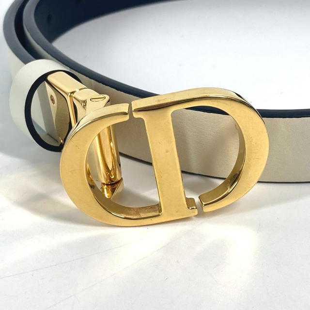Dior Dior CD buckle Accessories belt Leather White/GoldHardware - view 5