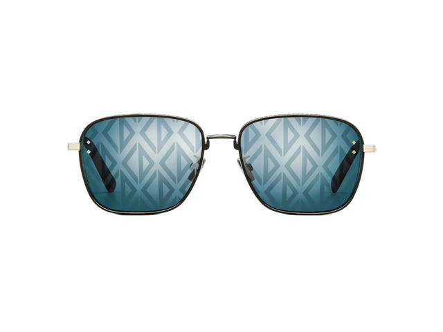 Dior Dior CD Diamond S4U In Blue Mirrored Square Sunglasses with CD Diamond Motif - view 1