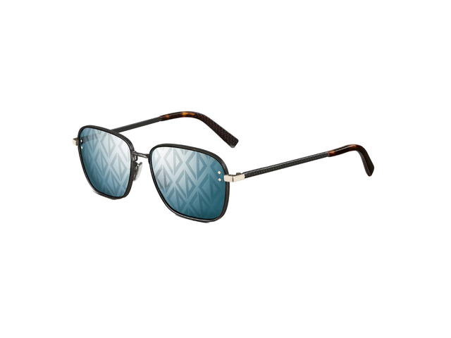 Dior Dior CD Diamond S4U In Blue Mirrored Square Sunglasses with CD Diamond Motif - view 3
