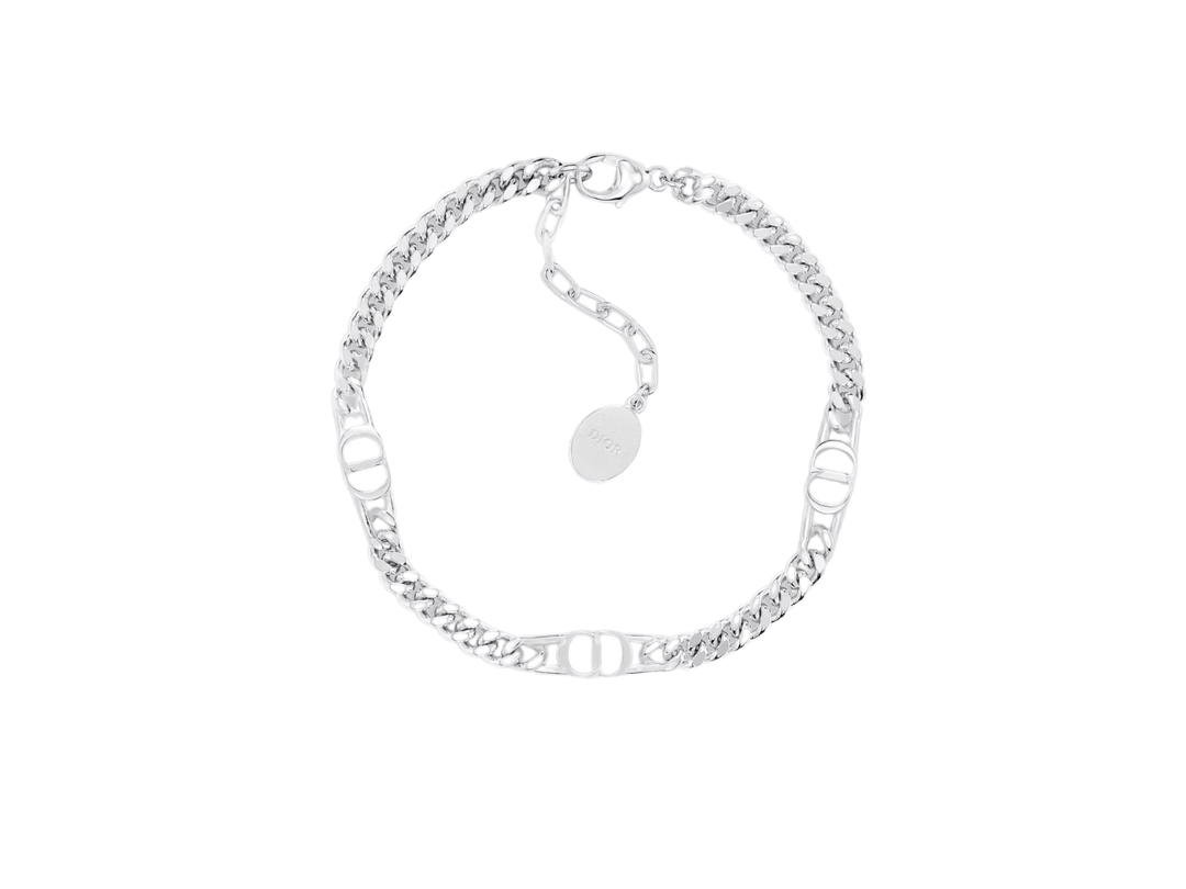 Dior Dior CD Icon Thin Chain Link Bracelet In Stering Silver
