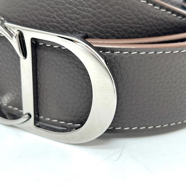 Dior Dior CD logo buckle Belts, Accessories, Small Items belt Leather Brown/Black - view 3