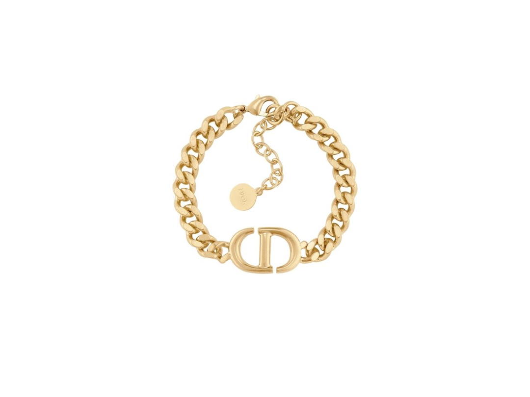 Dior Dior CD Navy Bracelet In Gold-Finish Metal