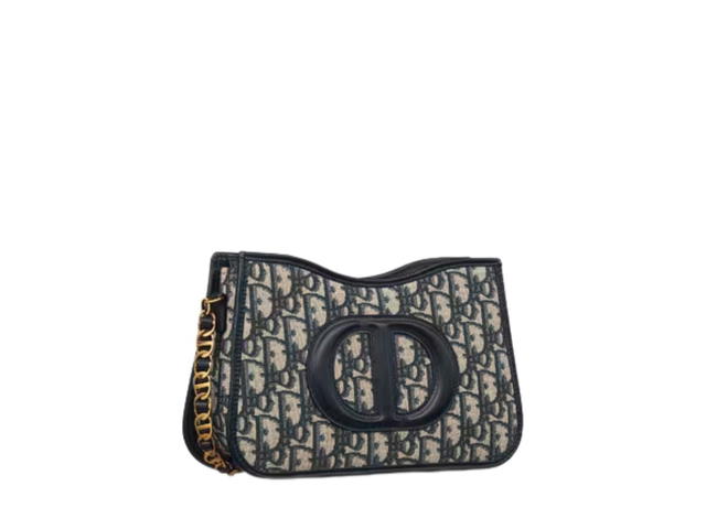 Dior Dior CD Signature Hobo Mini Bag In Blue Dior Oblique Jacquard - view 3