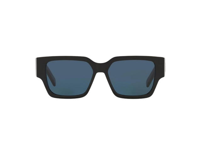 Dior Dior CD SU In Black Square Sunglasses With Gold Malachite Finishing - view 1