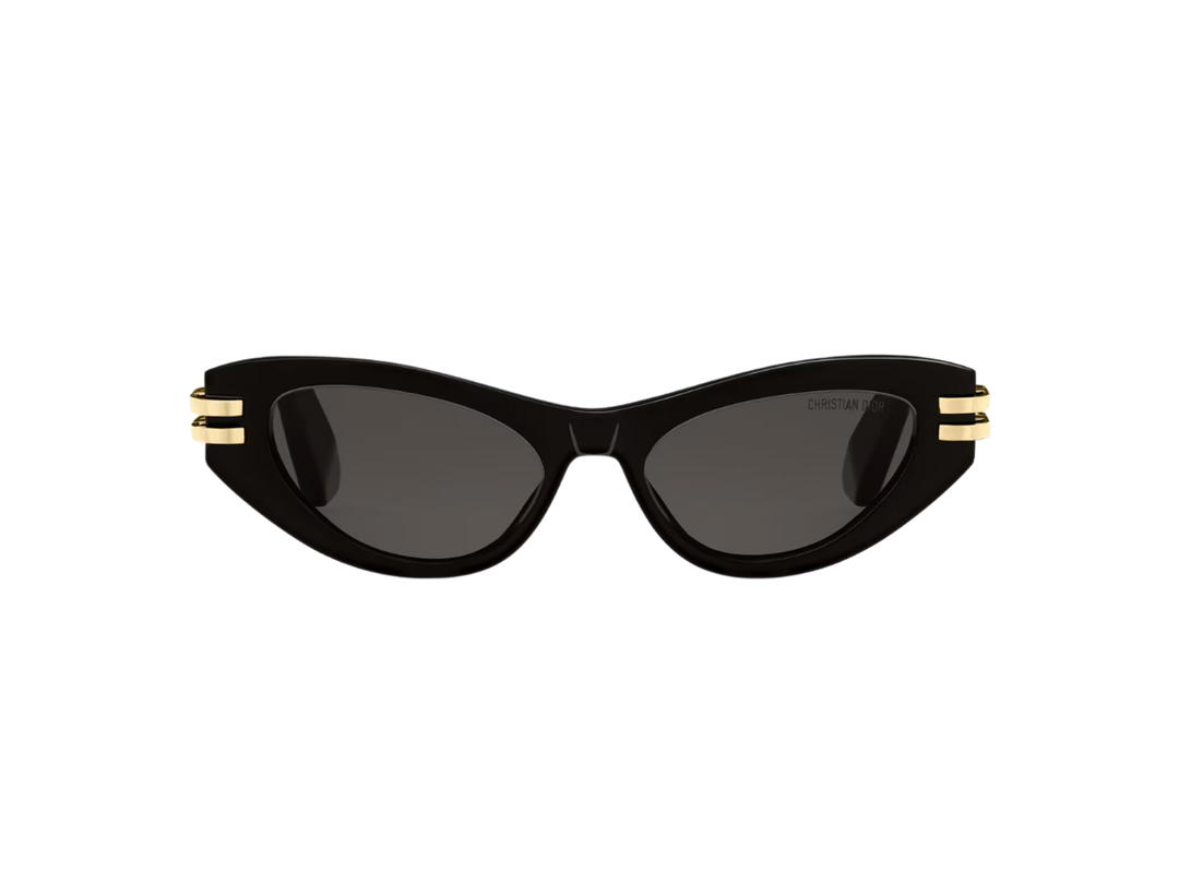 Dior Dior CDior B1U In Black Butterfly Sunglasses Acetate Frame With Gray Lenses