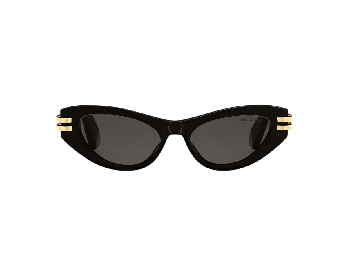 Dior Dior CDior B1U In Black Butterfly Sunglasses Acetate Frame With Gray Lenses