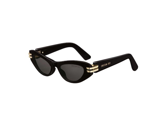 Dior Dior CDior B1U In Black Butterfly Sunglasses Acetate Frame With Gray Lenses - view 2