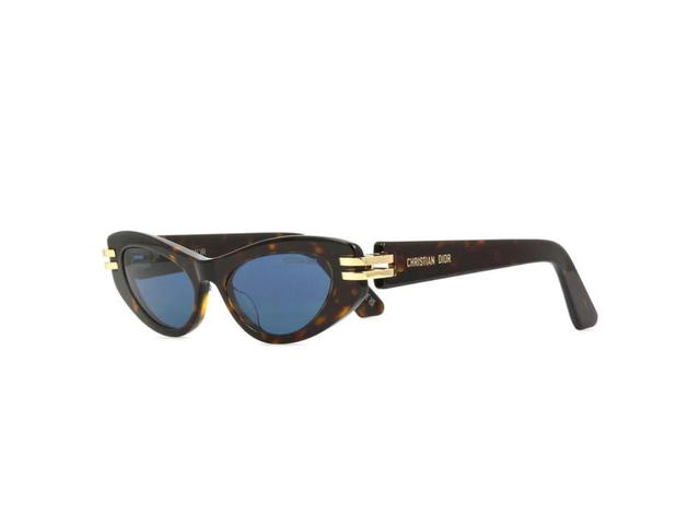 Dior Dior CDior B1U In Havana Butterfly Sunglasses Acetate Frame With Grey Lenses - view 2