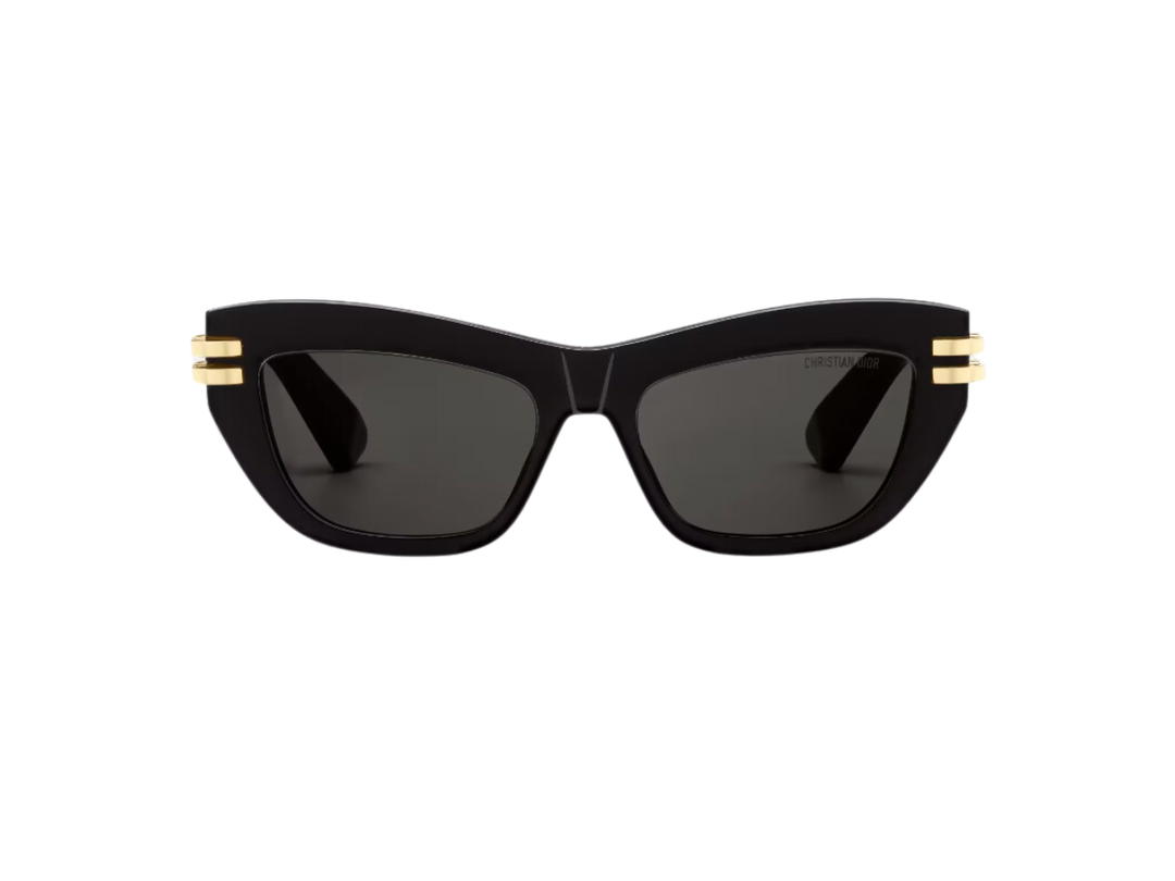 Dior Dior Cdior B2U Black Butterfly Sunglasses In Acetate Frame With Gray Lenses