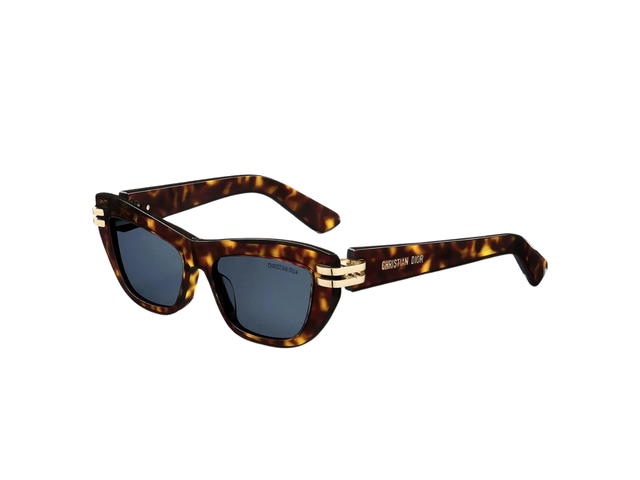 Dior Dior CDior B2U In Havana Butterfly Sunglasses Acetate Frame With Blue Lenses - view 2