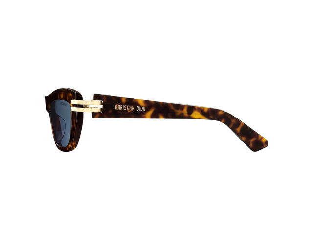Dior Dior CDior B2U In Havana Butterfly Sunglasses Acetate Frame With Blue Lenses - view 3