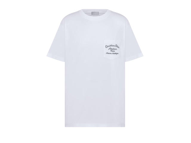 Dior Dior Christian Dior Atelier' T-Shirt Relaxed Fit White Cotton Jersey - view 1