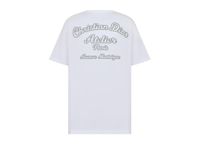 Dior Dior Christian Dior Atelier' T-Shirt Relaxed Fit White Cotton Jersey - view 2