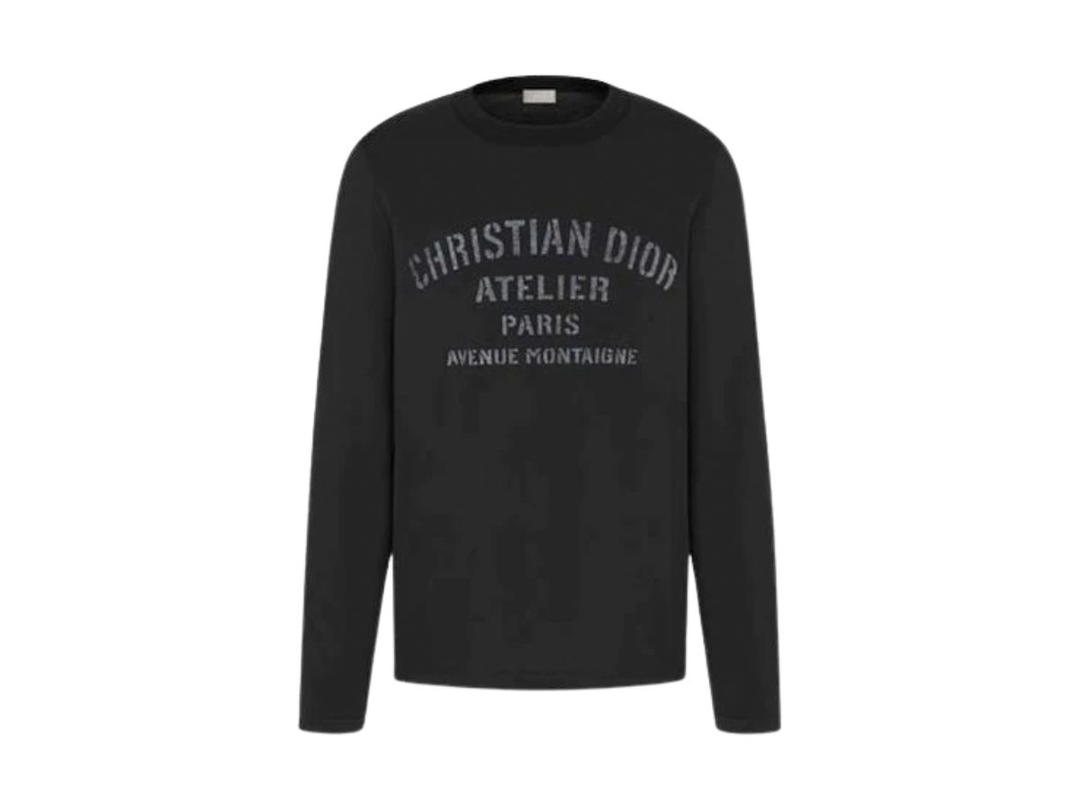 Dior Dior Christian Dior Atelier Long Sleeve T-Shirt Black