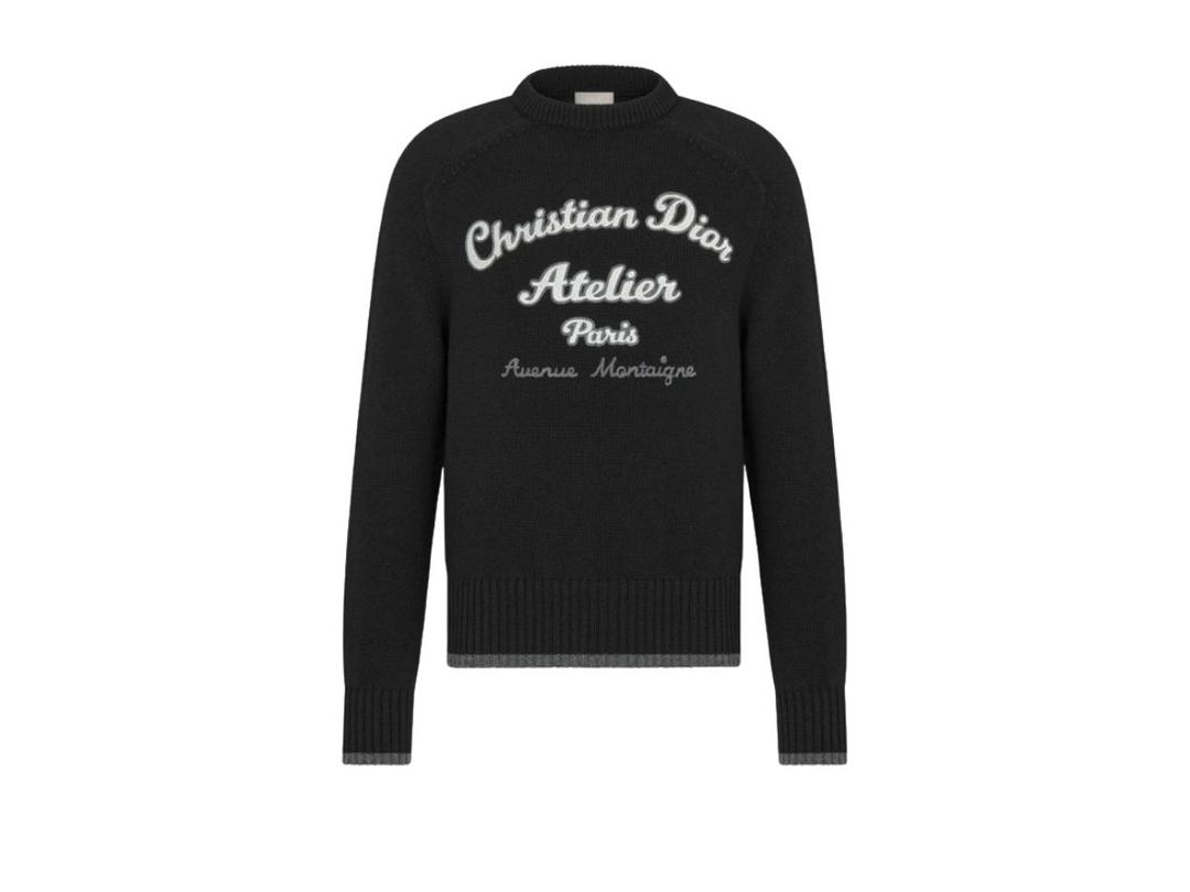 Dior Dior Christian Dior Atelier Sweater Black Wool Jersey