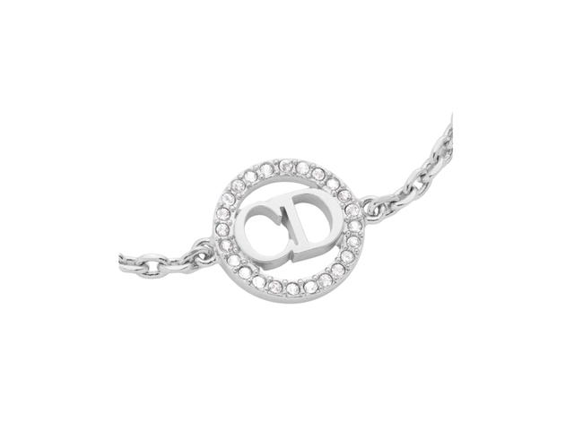 Dior Dior Clair D Lune Bracelet In CD Signature Silver-Finish Metal And Silver-Tone Crystals - view 2