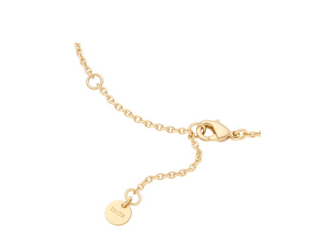 Dior Dior Clair D Lune Bracelet In Gold-Finish Metal With White Crystals - view 3