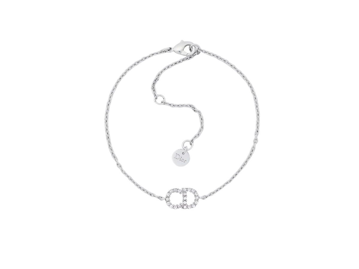 Dior Dior Clair D Lune Bracelet In Silver-Finish Metal With White Crystals