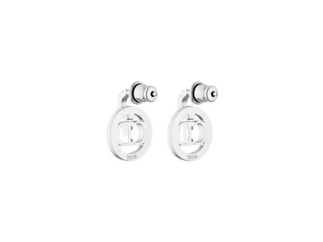Dior Dior Clair D Lune Earrings In Silver-Finish Metal With Silver-Tone Crystals - view 2