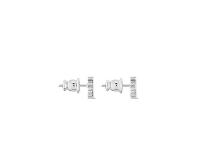 Dior Dior Clair D Lune Earrings In Silver-Finish Metal With White Crystals - view 2