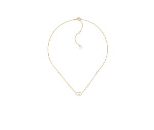 Buy Dior Clair D Lune Necklace In A thin Gold-Finish Metal, White Resin Pearls And White Crystals at Sasom – Authentic and Ready to Ship