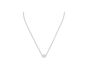 Buy Dior Clair D Lune Necklace In Silver-Finish Metal With White Crystals at Sasom – Authentic and Ready to Ship