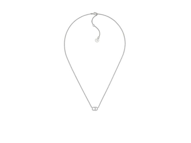 Dior Dior Clair D Lune Necklace In Silver-Finish Metal With White Crystals - view 1