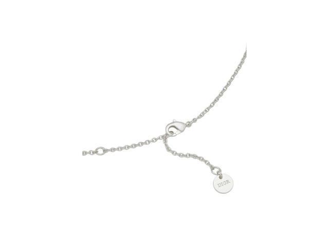 Dior Dior Clair D Lune Necklace In Silver-Finish Metal With White Crystals - view 3