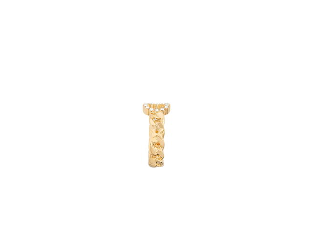 Dior Dior Clair D Lune Ring In Chain Gold-Finish Metal And White Crystals - view 3