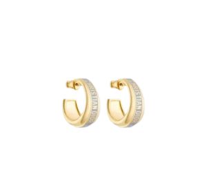Buy Dior Code Earrings In Gold-Finish Metal And Ethereal Gray Lacquer at Sasom – Authentic and Ready to Ship