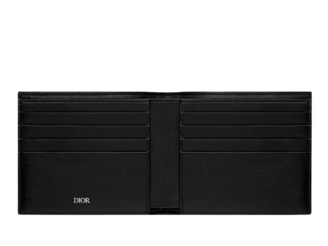 Dior Dior Compact Wallet Beige and Black Oblique Jacquard - view 2