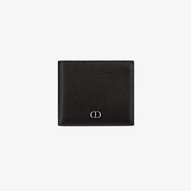 Dior Dior Compact Wallet Grained Calfskin & CD Icon Signature Black - view 1