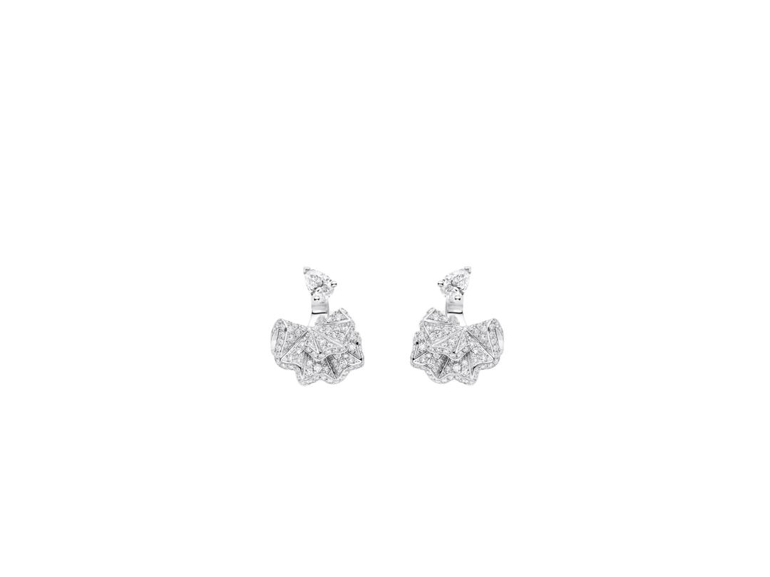 Dior Dior Couture Dior Earrings In 18K White Gold And Diamonds
