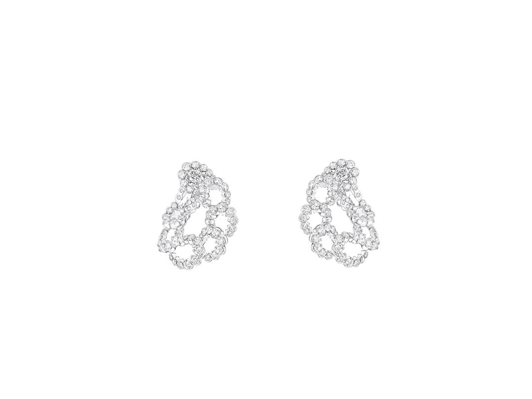 Dior Dior Couture Dior Earrings In Shape Drop 18K White Gold And Diamonds