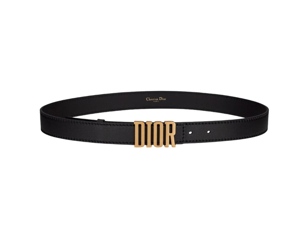 Dior Dior D-Fence Belt Black Smooth Calfskin 30 MM