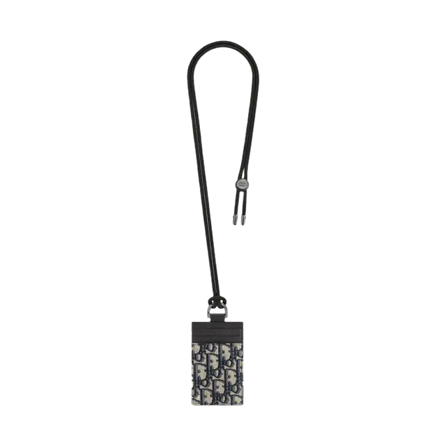 Dior Dior D Touch Vertical Card Holder Beige Black Dior Oblique Jacquard - view 2