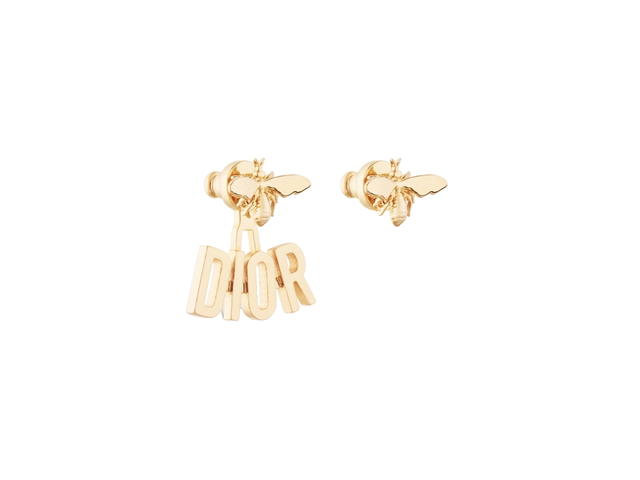Dior Dior Dio(r)evolution Earrings In Bee Detail Gold-Finish Metal - view 1